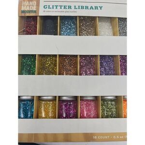 Hand Made Modern Glitter Library 18 Count- 0.5 oz